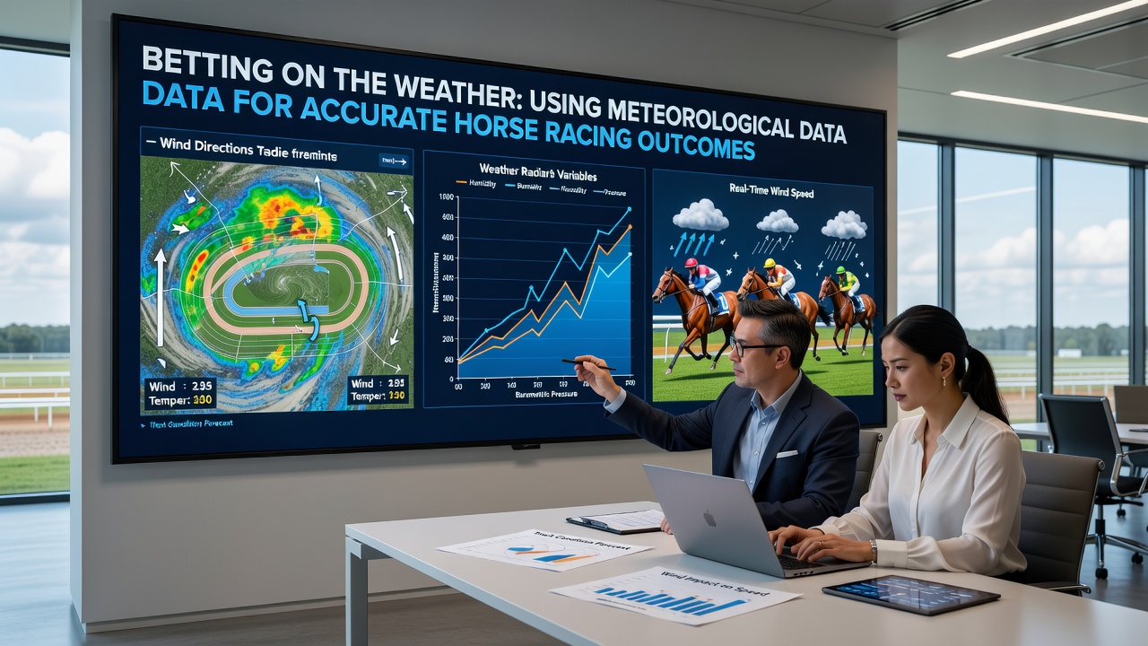 Meteorological station collecting real-time data at a horse racing venue