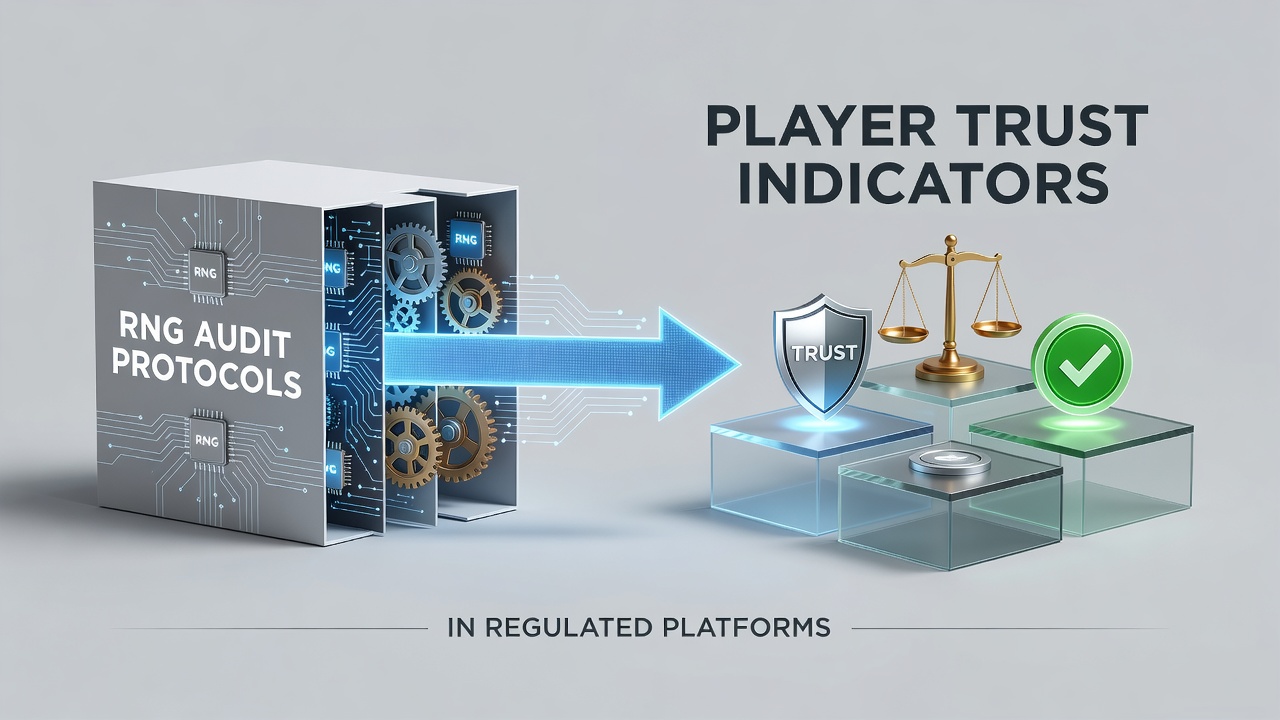 Technical diagram showing RNG audit protocols and certification pathways in regulated gaming environments