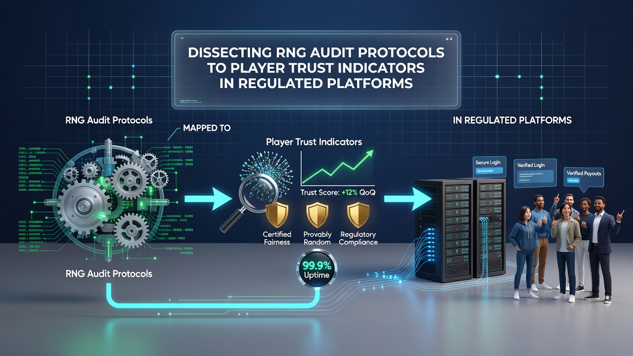 Dashboard interface displaying live RNG certification status and trust indicators for multiple game titles
