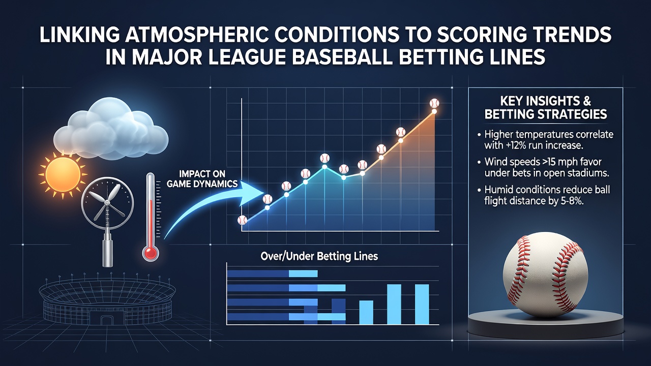 Atmospheric conditions and baseball field during a game