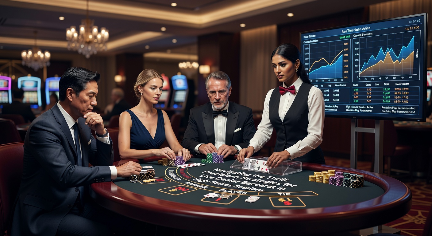Close-up of a player's hand placing a high-stakes Banker bet on a live baccarat table, with scorecards visible