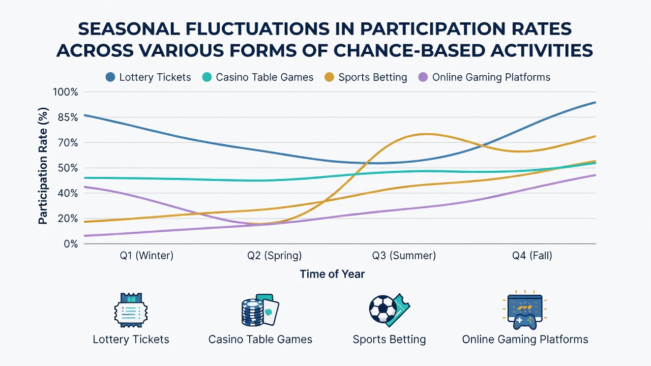 Infographic illustrating causes of seasonal changes including holidays, weather, and sports events