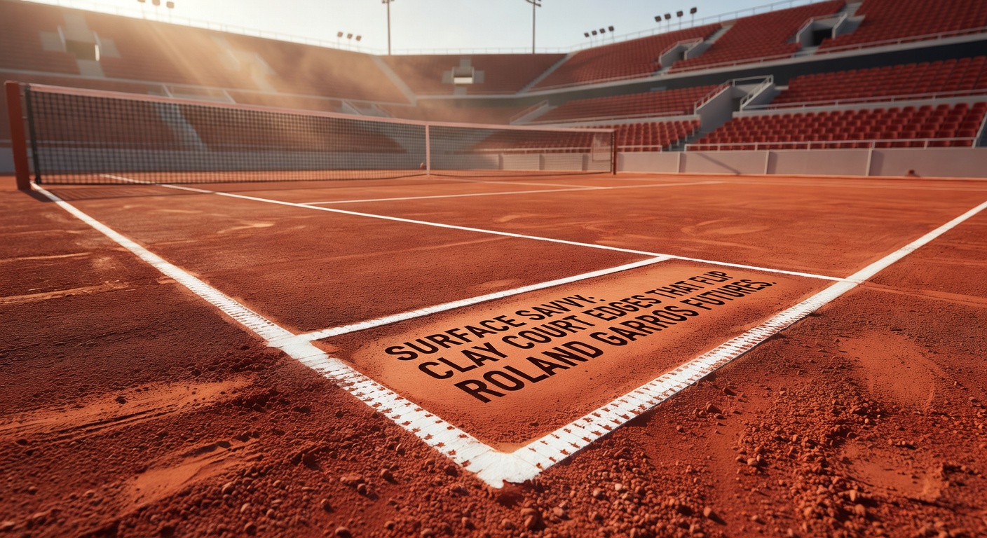 Close-up of tennis player executing a sliding defensive shot on clay court during Roland Garros night session